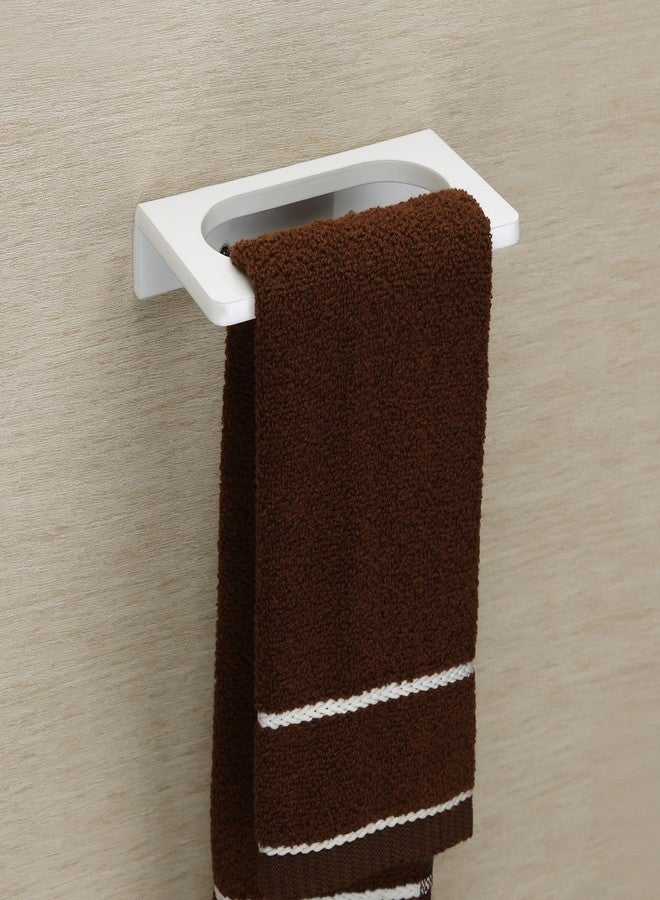 HAPPI Unbreakable Acrylic Oval Shape Napkin Ring, Towel Ring, Napkin Holder, Towel Hanger Stand Wall Mounted for Bathroom Accessories (White) - Image 2